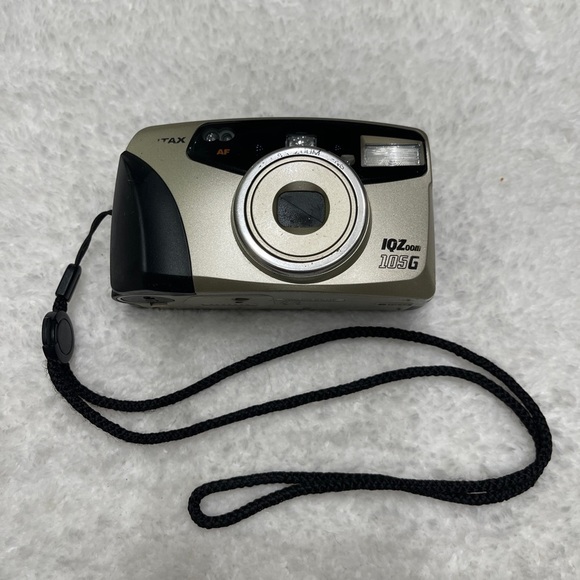 Pentax Other - Pentax IQZoom 105G 35mm Point & Shoot Film Camera - Case - UNTESTED